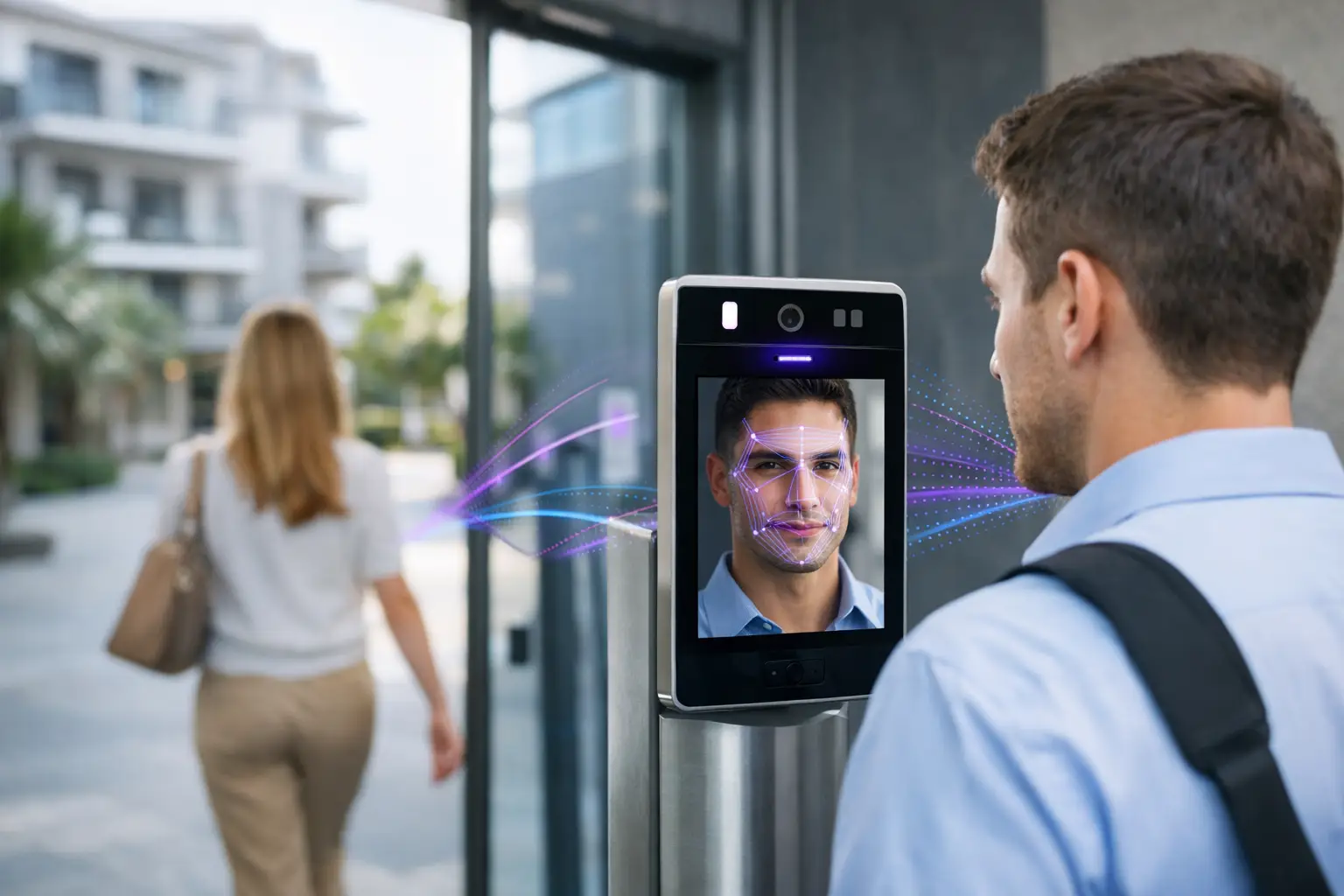 Control de acceso facial en condominios modernos
