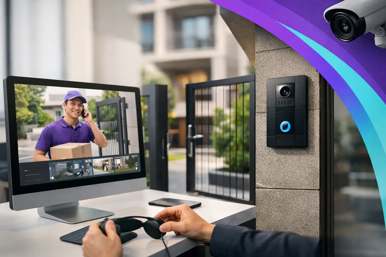 Guía de portería virtual residencial segura